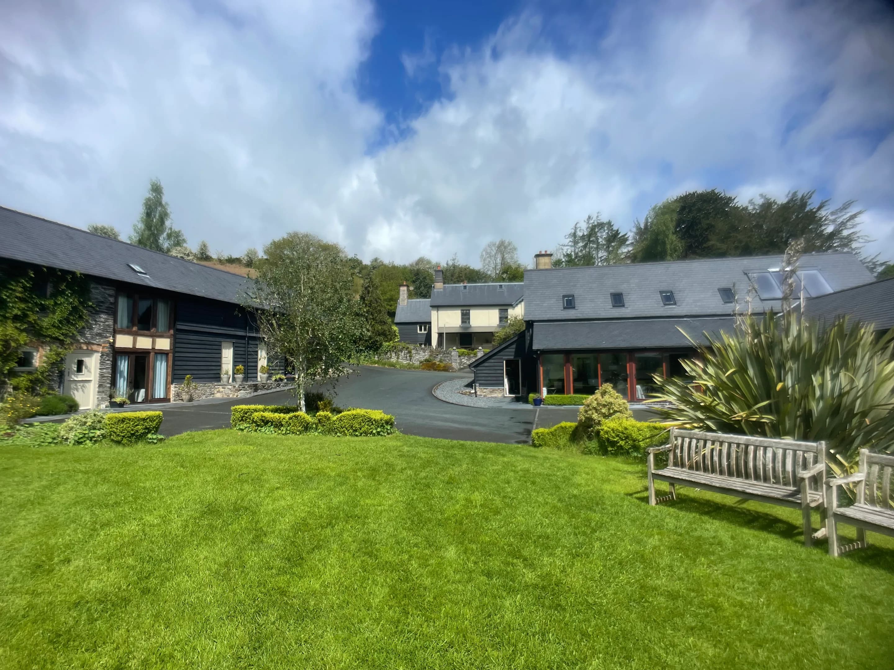 Garth Barns & Country House set across the Powys hills, Wales — venue for the TAOS Tantra Massage Seminar February 2027