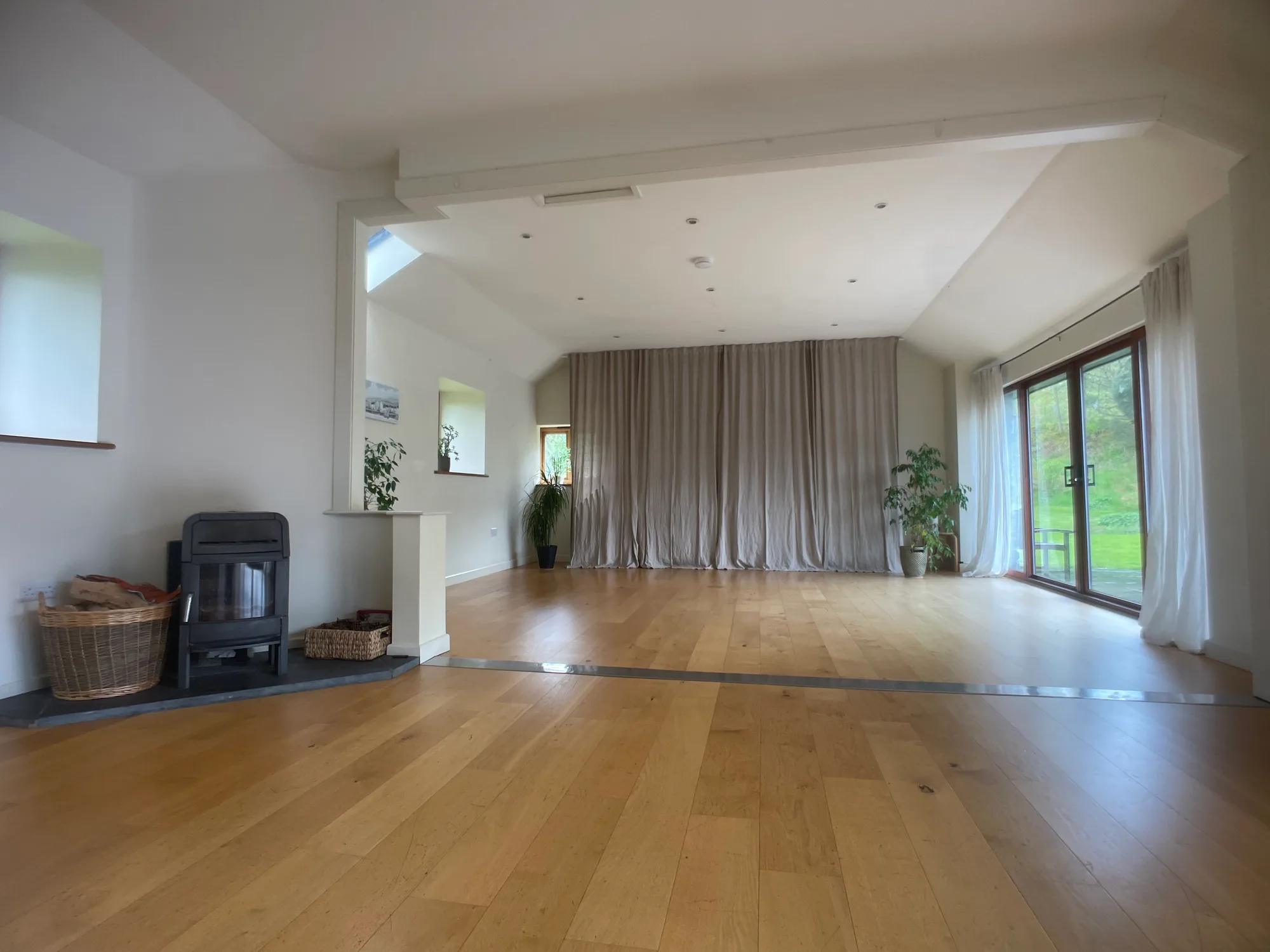 Light-filled studio space at Garth Barns where sessions take place